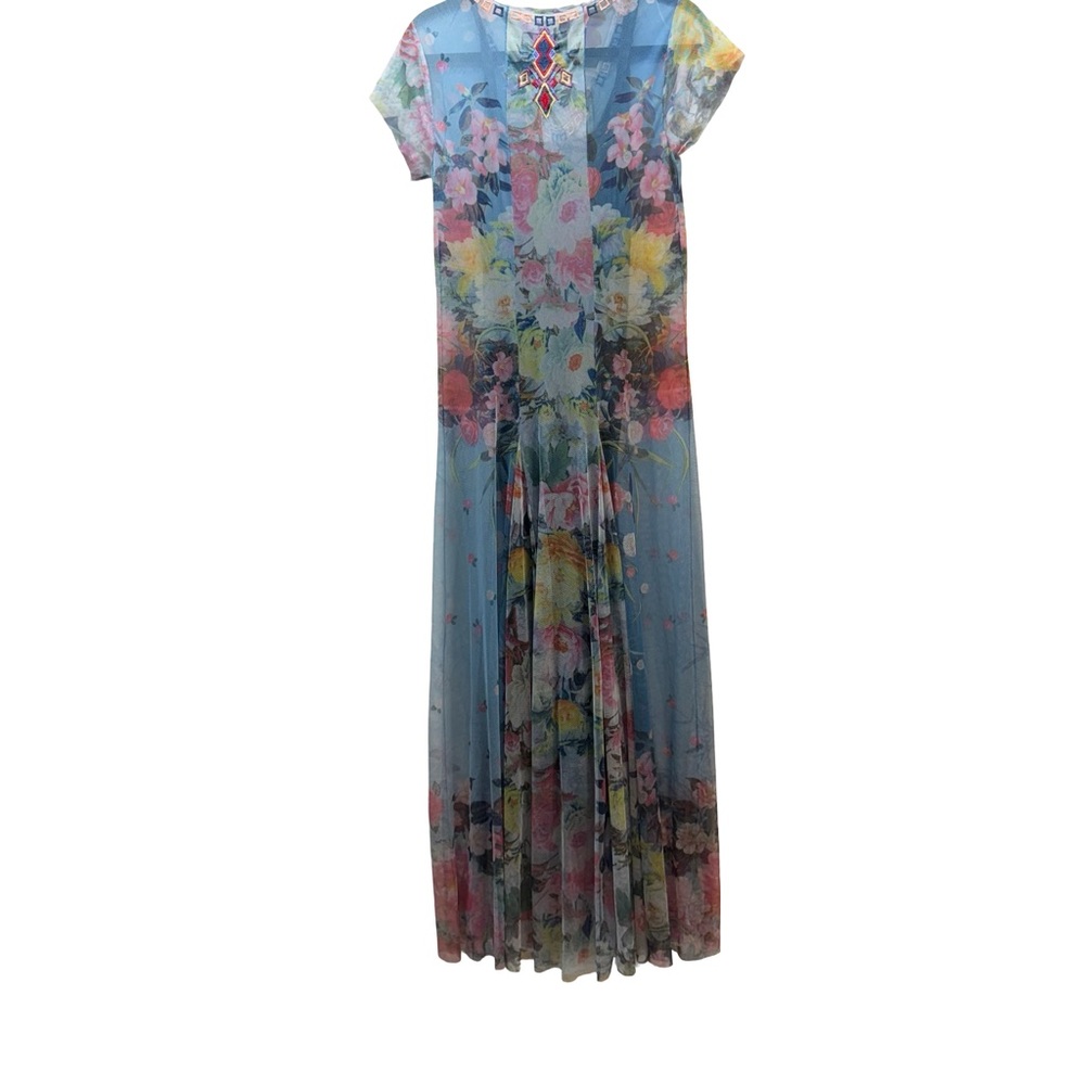 Johnny Was Multicolor Floral Maxi Dress - Picture 3 of 11